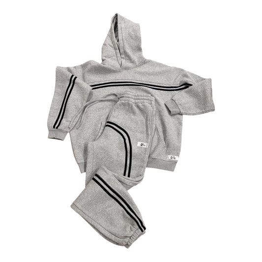 Gray/black striped alias sweatsuit