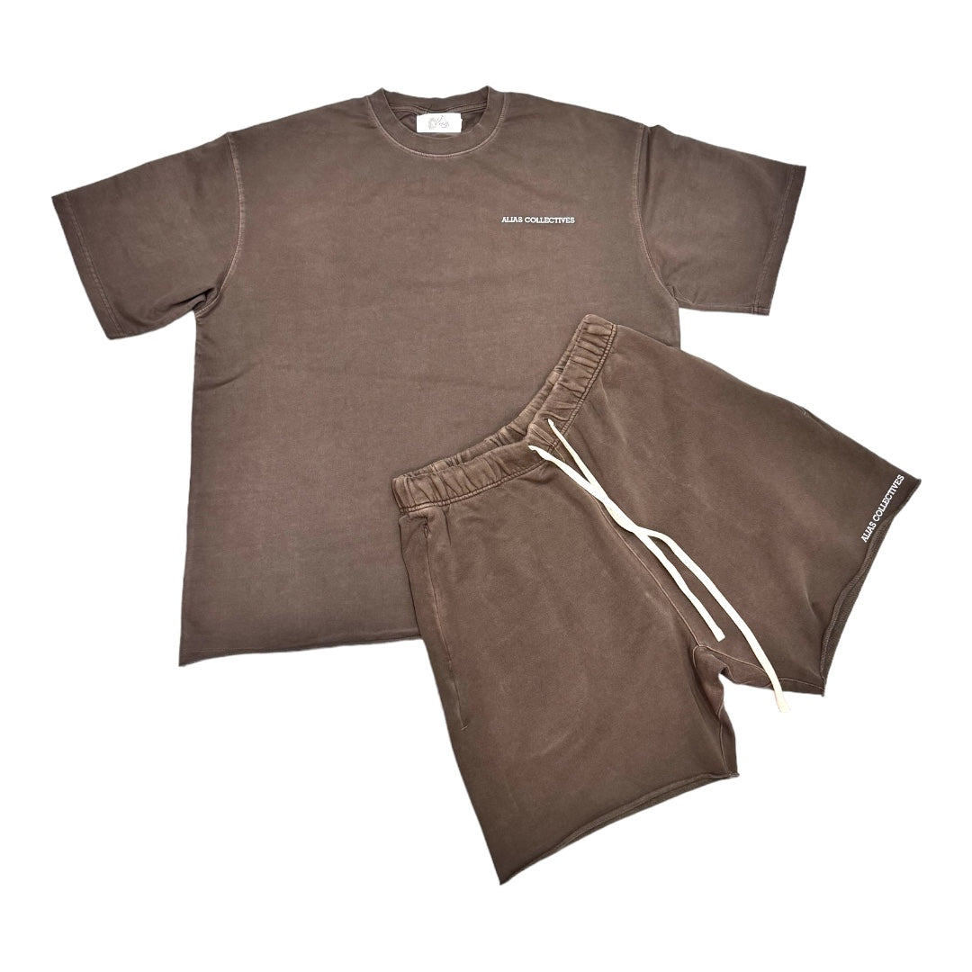 Khaki short set