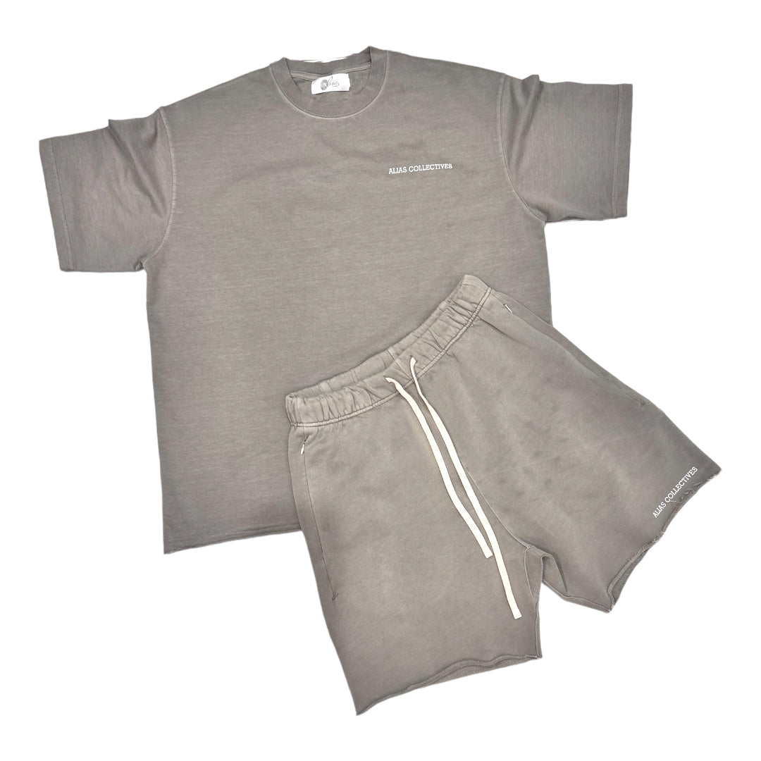 Khaki short set